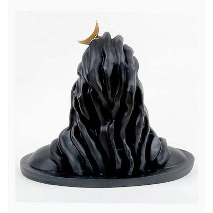 Dhyana Mudra Adiyogi Shiva Black Idol - 8 Inch
