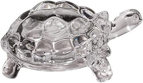 Crystal Tortoise With Plate (Size Approx 4.5 Inch)