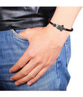 Leather Mahakal Bracelet (Free Size)