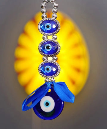 3 Evil Eye Latkan Size Approx 20 CM 1 - 2