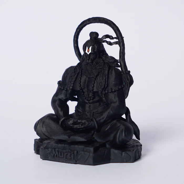 Black Hanuman Idol (Size: Approx. 11 cm)