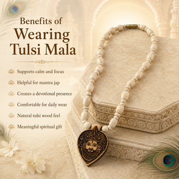 Khatu Shyam Ji Pendant Tulsi Mala - 3