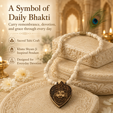 Khatu Shyam Ji Pendant Tulsi Mala - 4