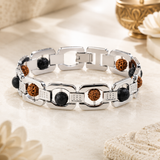 5 Mukhi Rudraksha &amp; Karungali Bracelet