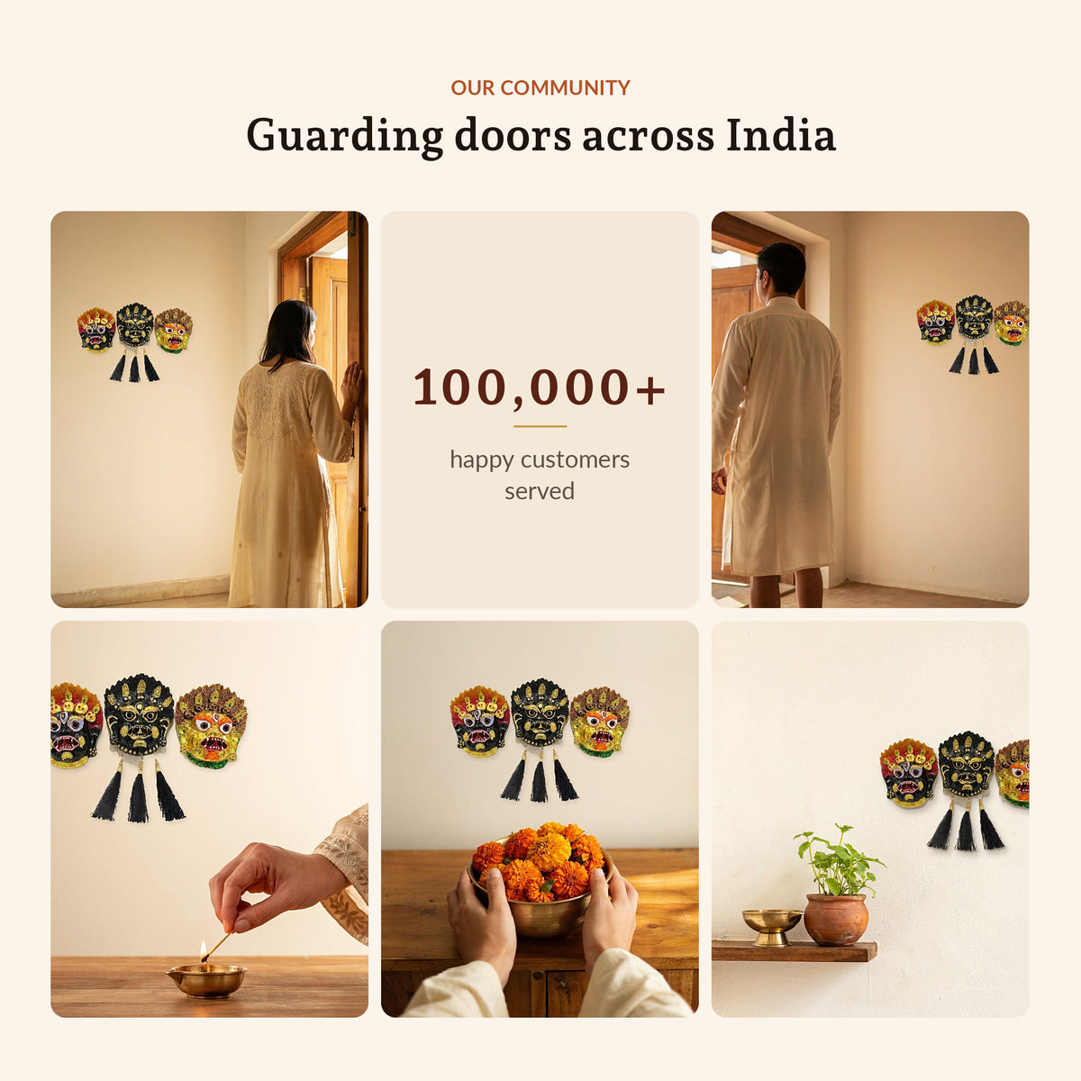 Kirtimukh Protection Combo (Set of 3), in use across India
