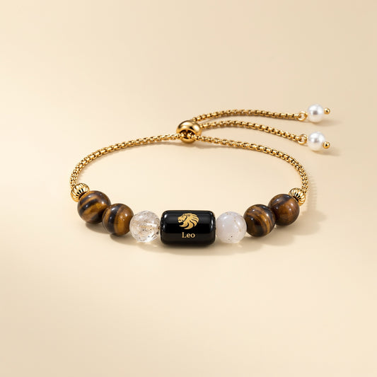 Leo Zodiac Slider Bracelet for Women