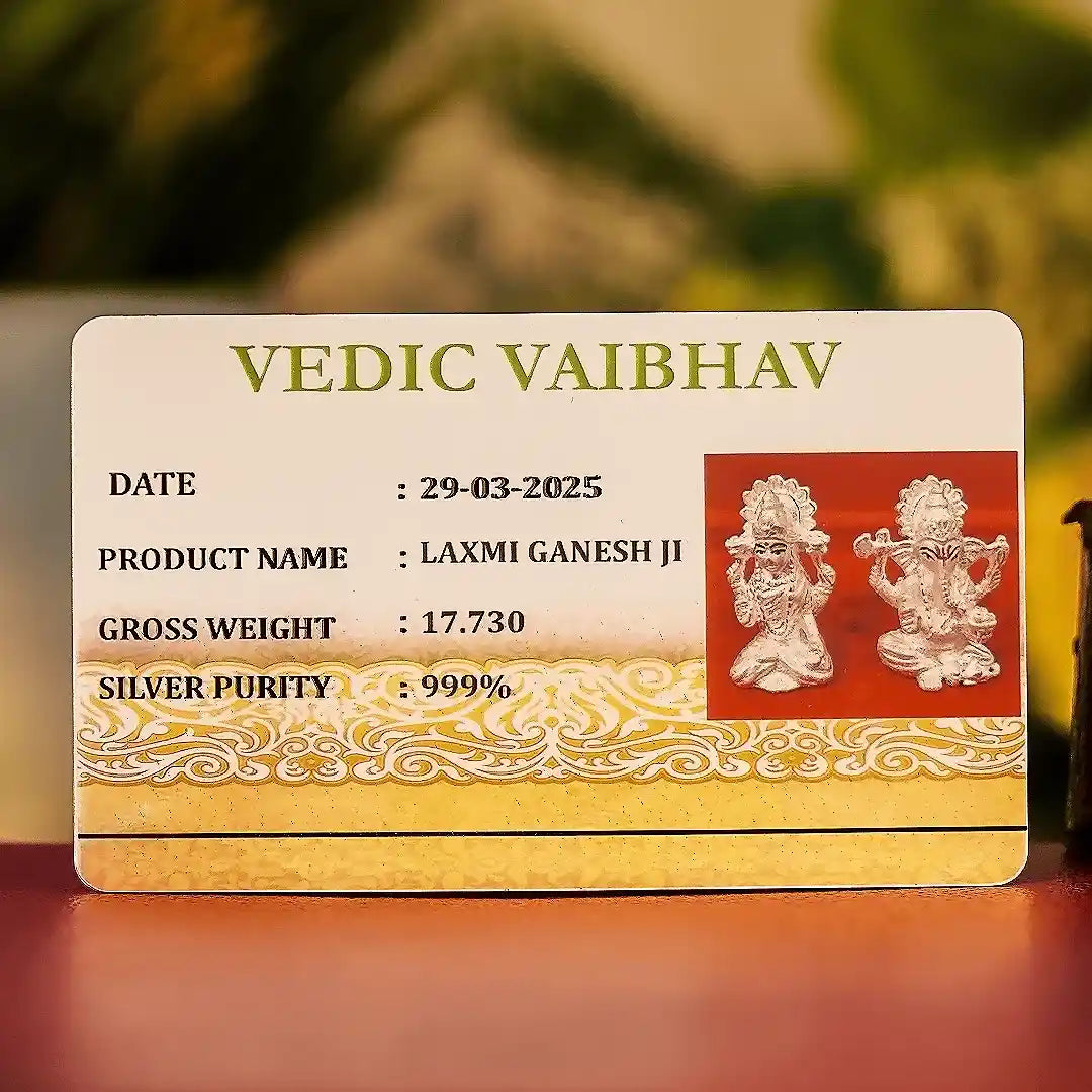 Silver Lakshmi Ganesh Idol Set – Prosperity | Wisdom | Auspicious Beginnings