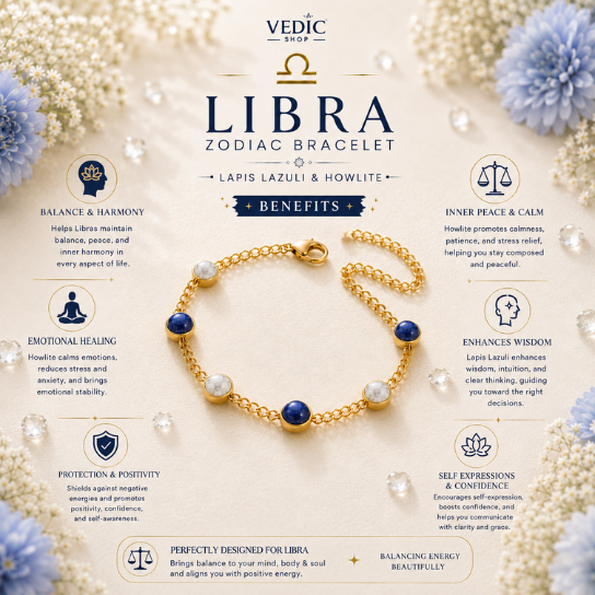 Libra Zodiac Bracelet for Women