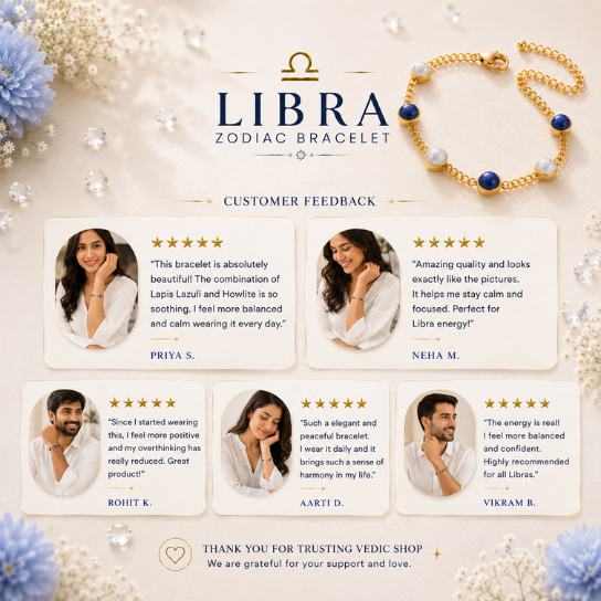 Libra Zodiac Bracelet for Women