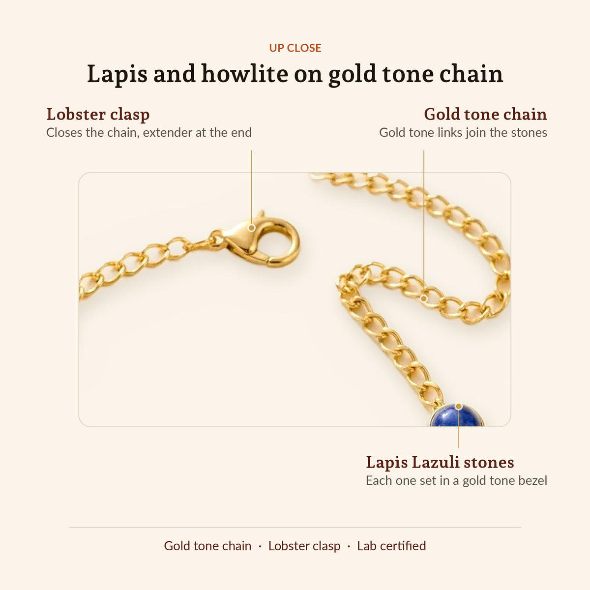 Libra Zodiac Bracelet for Women, up close