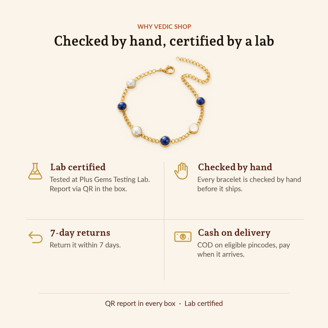 Libra Zodiac Bracelet for Women, why Vedic Shop