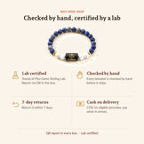 Libra Zodiac Lapis Lazuli & Howlite Bracelet, why Vedic Shop