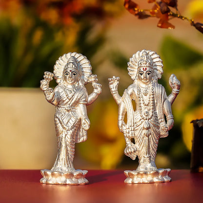 Shri Laxmi Narayan Idol Set (999 Pure Silver)