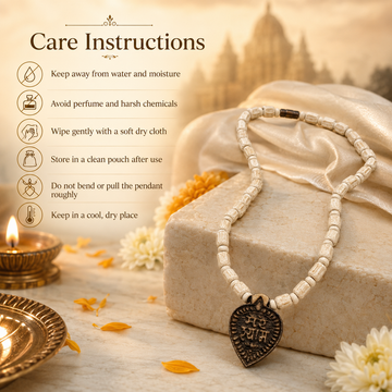 Mere Shyam Pendant with Tulsi Mala - 5