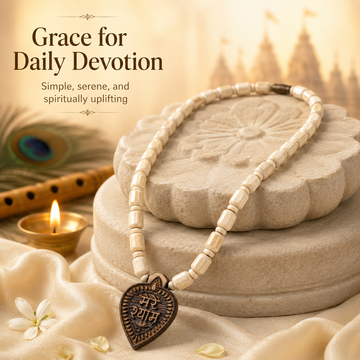 Mere Shyam Pendant with Tulsi Mala - 2