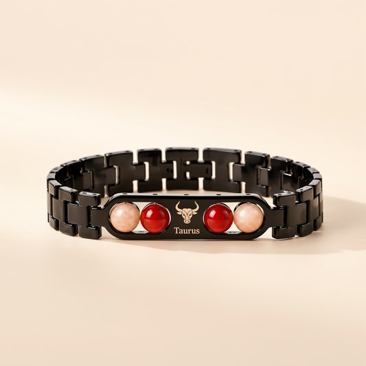 Taurus Zodiac Metal Bracelet with FREE Evil Eye Bracelet