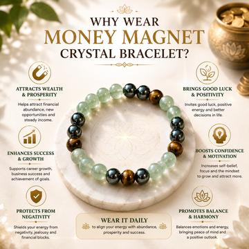 Money Magnet Crystal Bracelet - 4