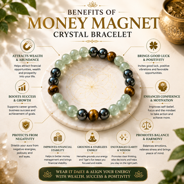 Money Magnet Crystal Bracelet - 5