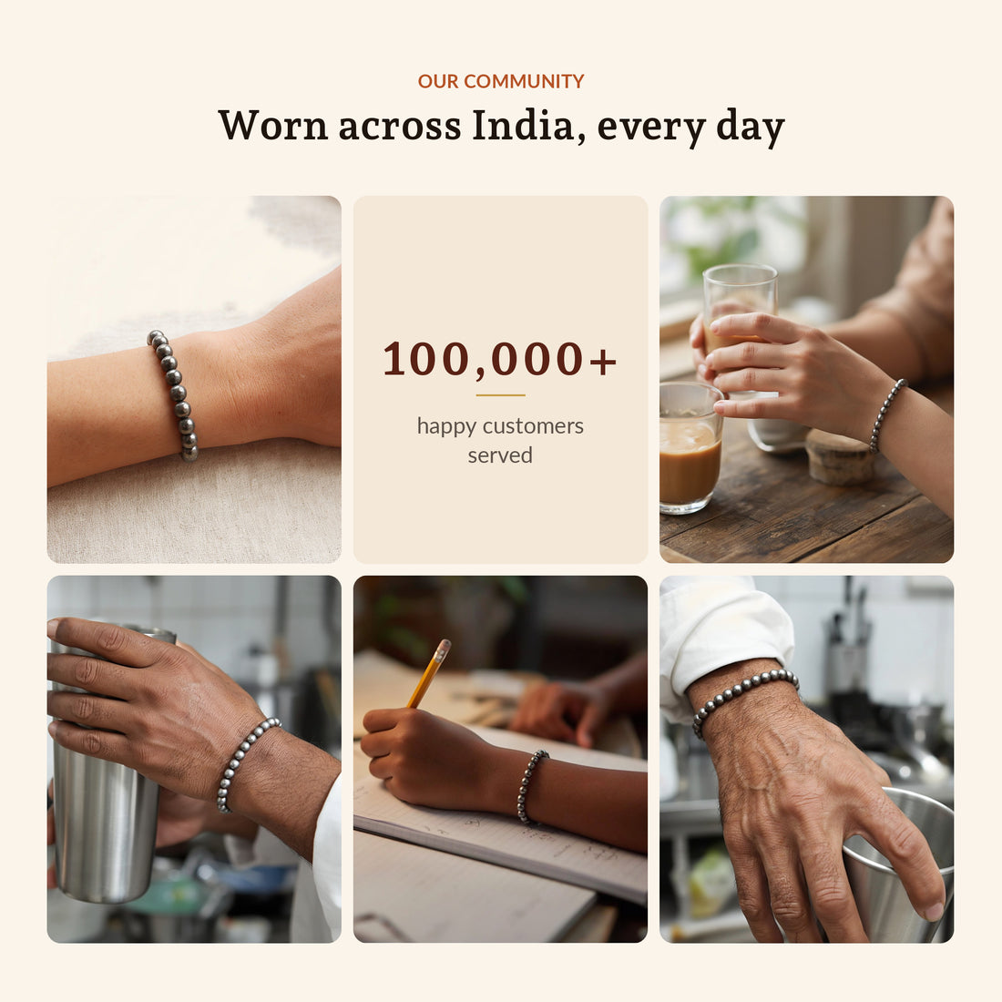 Money Magnet Pyrite Bracelet, worn across India