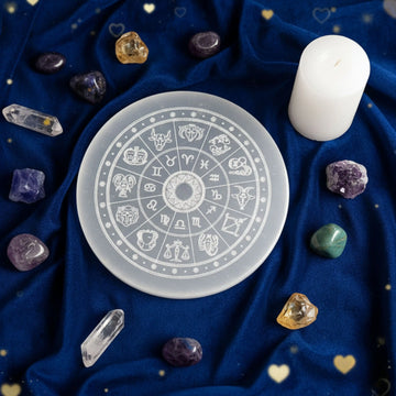 Natural Selenite Charging Plate - 1
