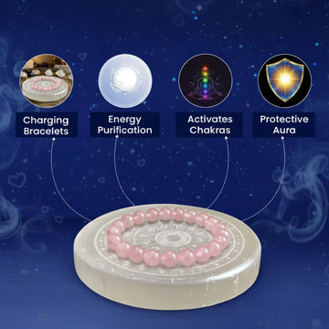 Natural Selenite Charging Plate - 2