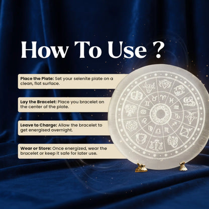 Natural Selenite Charging Plate