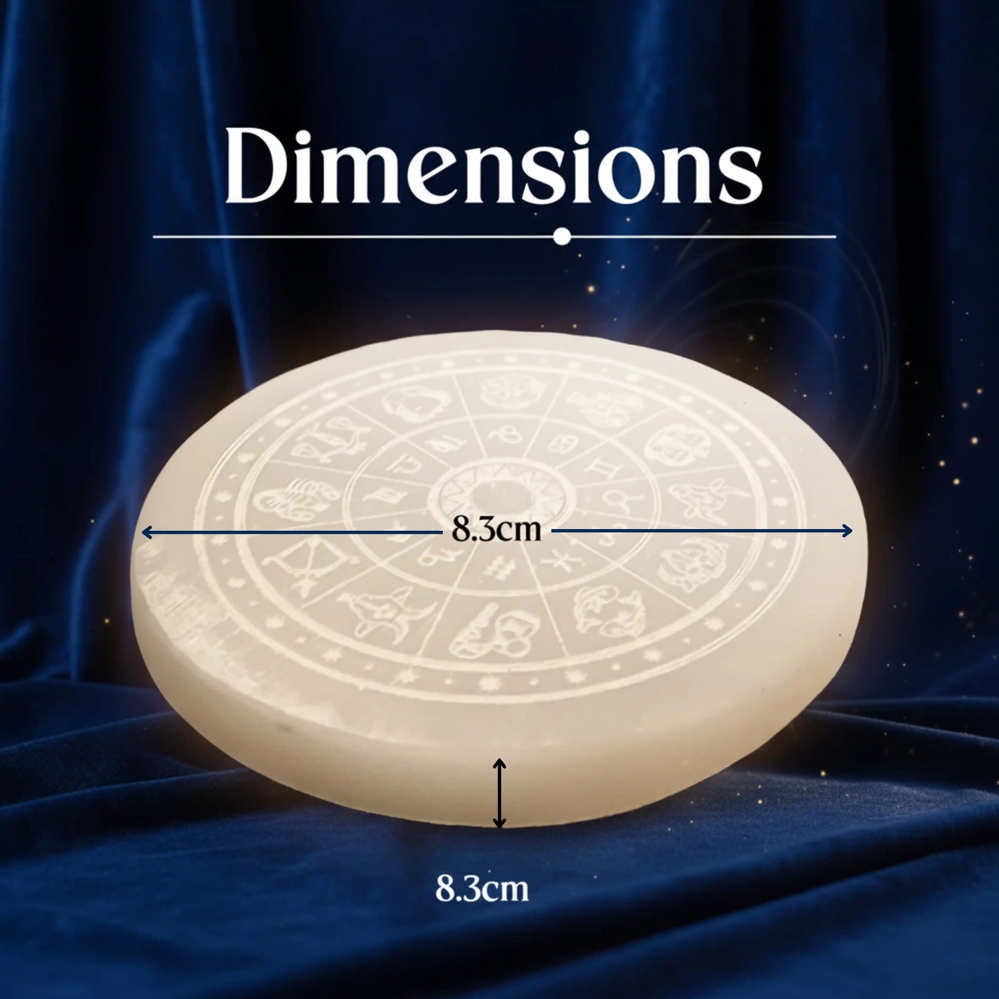 Natural Selenite Charging Plate