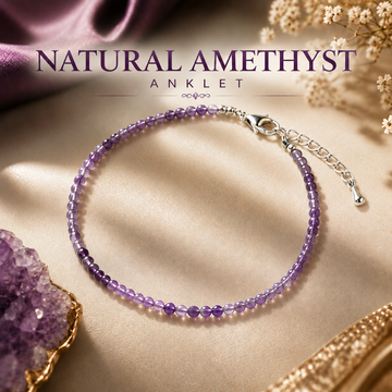 Natural Amethyst Anklet - 2