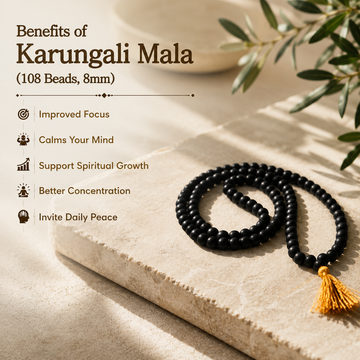 Natural Unpolished Karungali Mala - 3