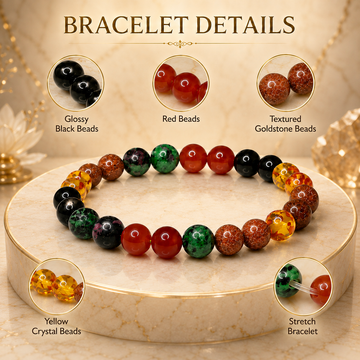 Ruling Number 1 | Crystal Bracelet | Numerology Bracelet - 8mm - 2