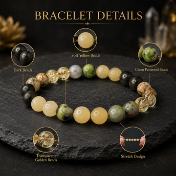 Ruling Number 3 | Crystal Bracelet | Numerology Bracelet - 8mm - 2