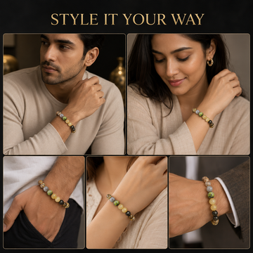 Ruling Number 3 | Crystal Bracelet | Numerology Bracelet - 8mm - 5