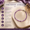 Natural Amethyst Anklet