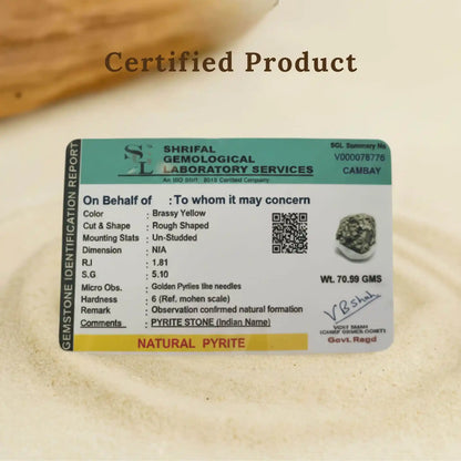 Natural Pyrite Cluster