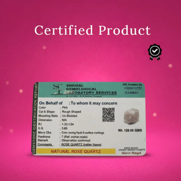 Raw Rose Quartz Stone - 5