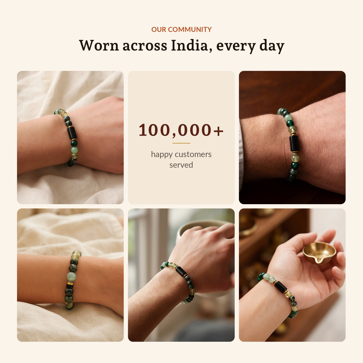 Numero Bracelet: Ruling Number 5 (Mercury), worn across India