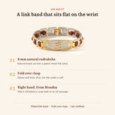 Om Rudraksha Bracelet, size and fit