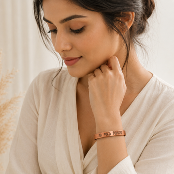 Om Namah Shivaya Copper Bracelet - 3