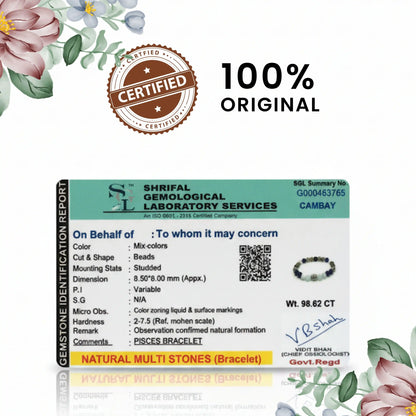 Pisces Natural Multi-Stone Bracelet