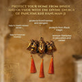 Panchmukhi Hanuman Wall Hanging with Tassels – Vastu Door Decor for Home Entrance & Mandir
