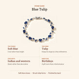 Blue Tulip Bracelet, design guide
