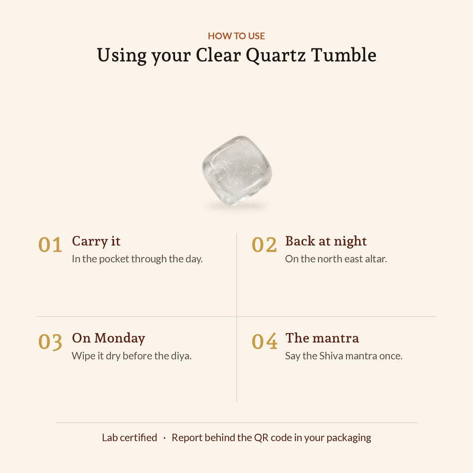 Clear Quartz Tumble - How to Use