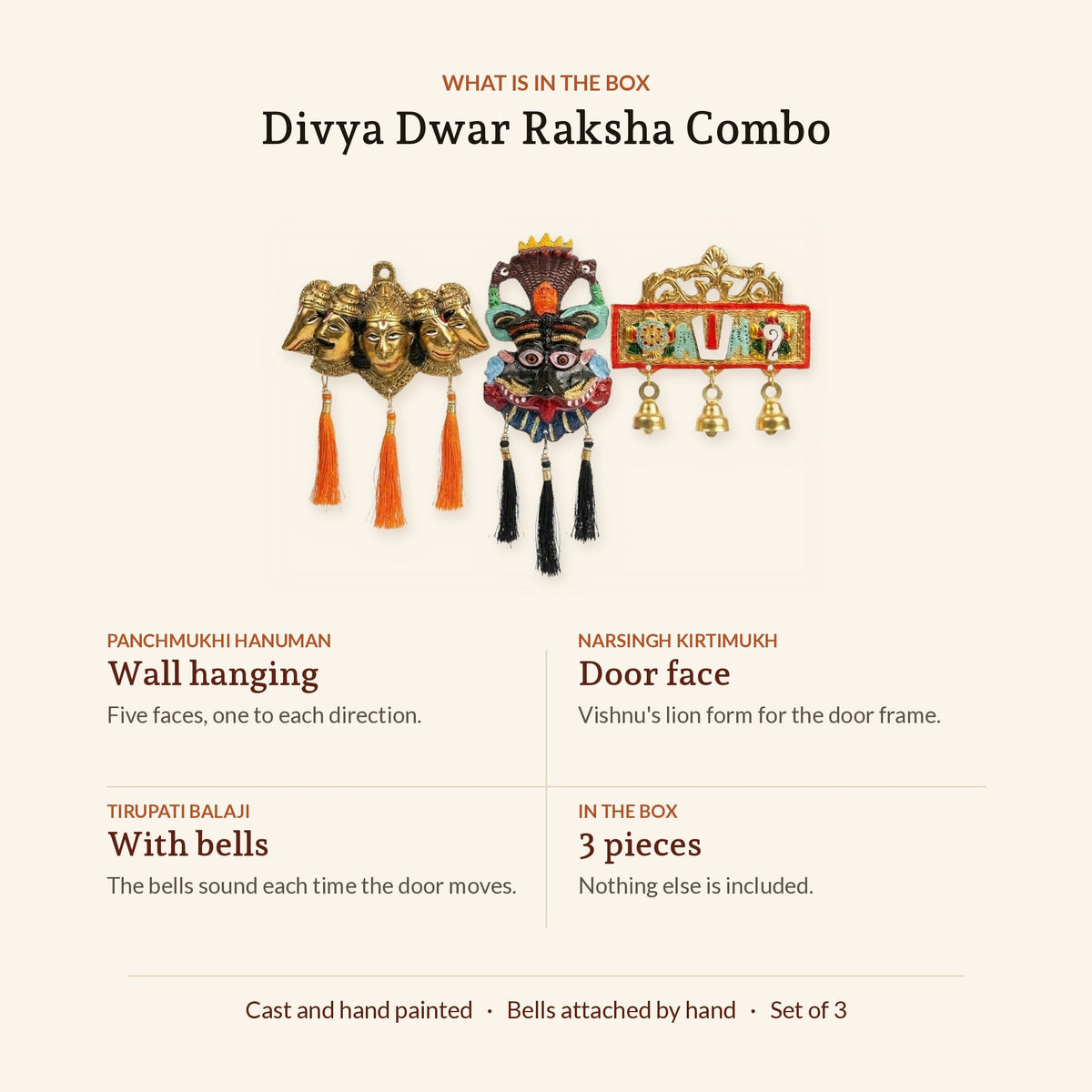 Divya Dwar Raksha Combo (Set of 3), what is in the box