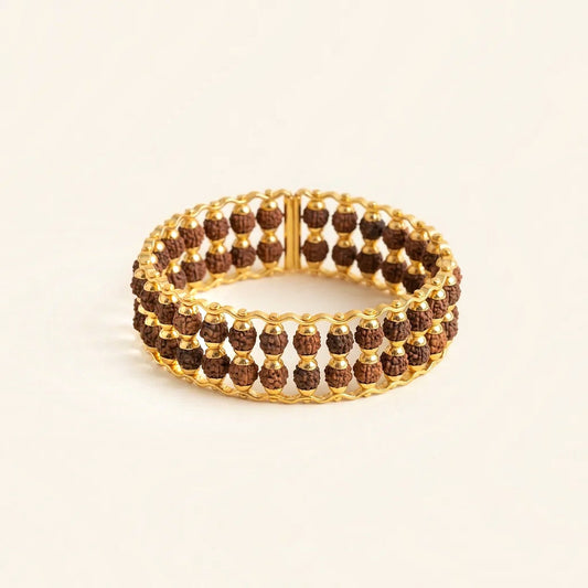 Double Layer Rudraksha Bracelet