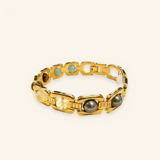 Gold Tone Dhan Yog Bracelet