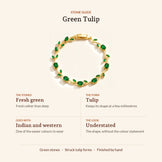 Green Tulip Bracelet, design guide