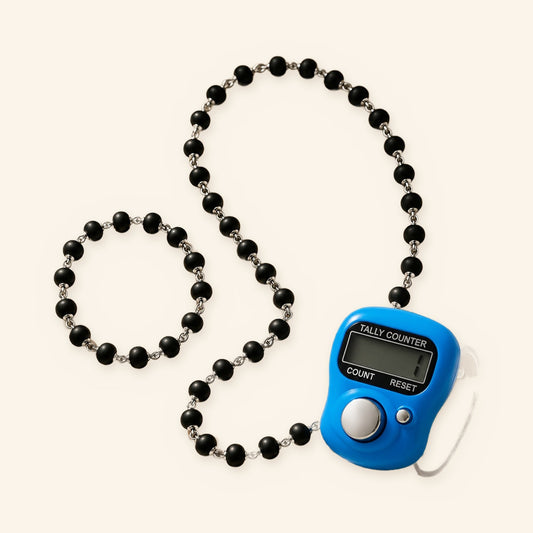 Karungali Devotional Kit (Mala, Bracelet and Japa Counter)