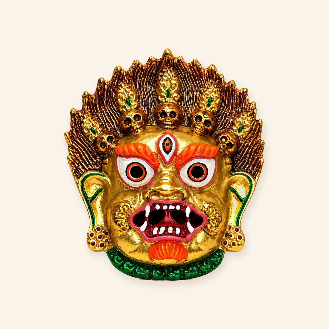 Kirtimukh Premium Wall Hanging (Golden Glow)