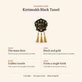 Kirtimukh Wall Hanging (Black with Tassel), where to place it