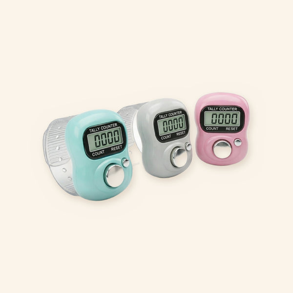 Mini Digital Japa Counter Finger Ring (Pack of 3)